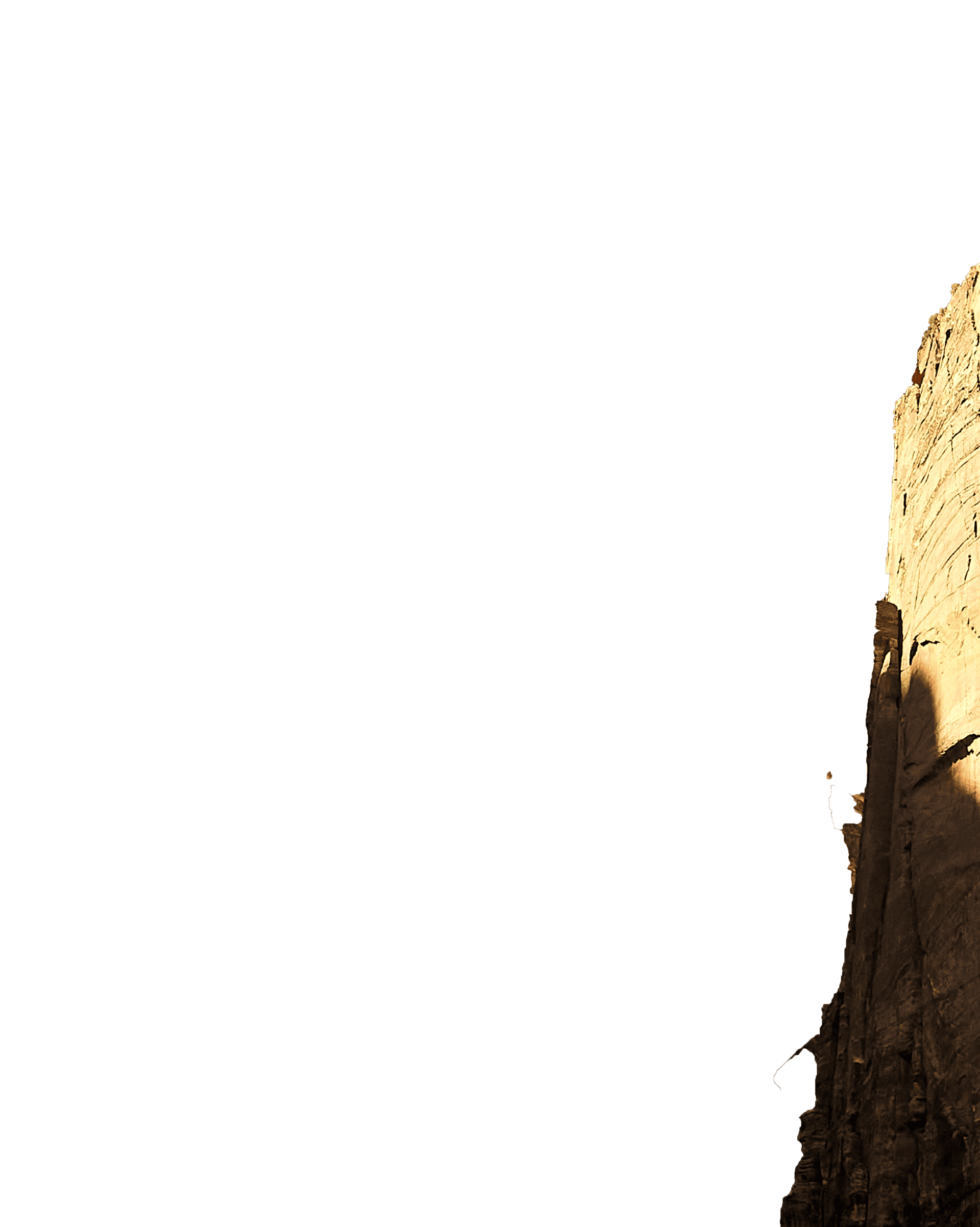Foreground wall